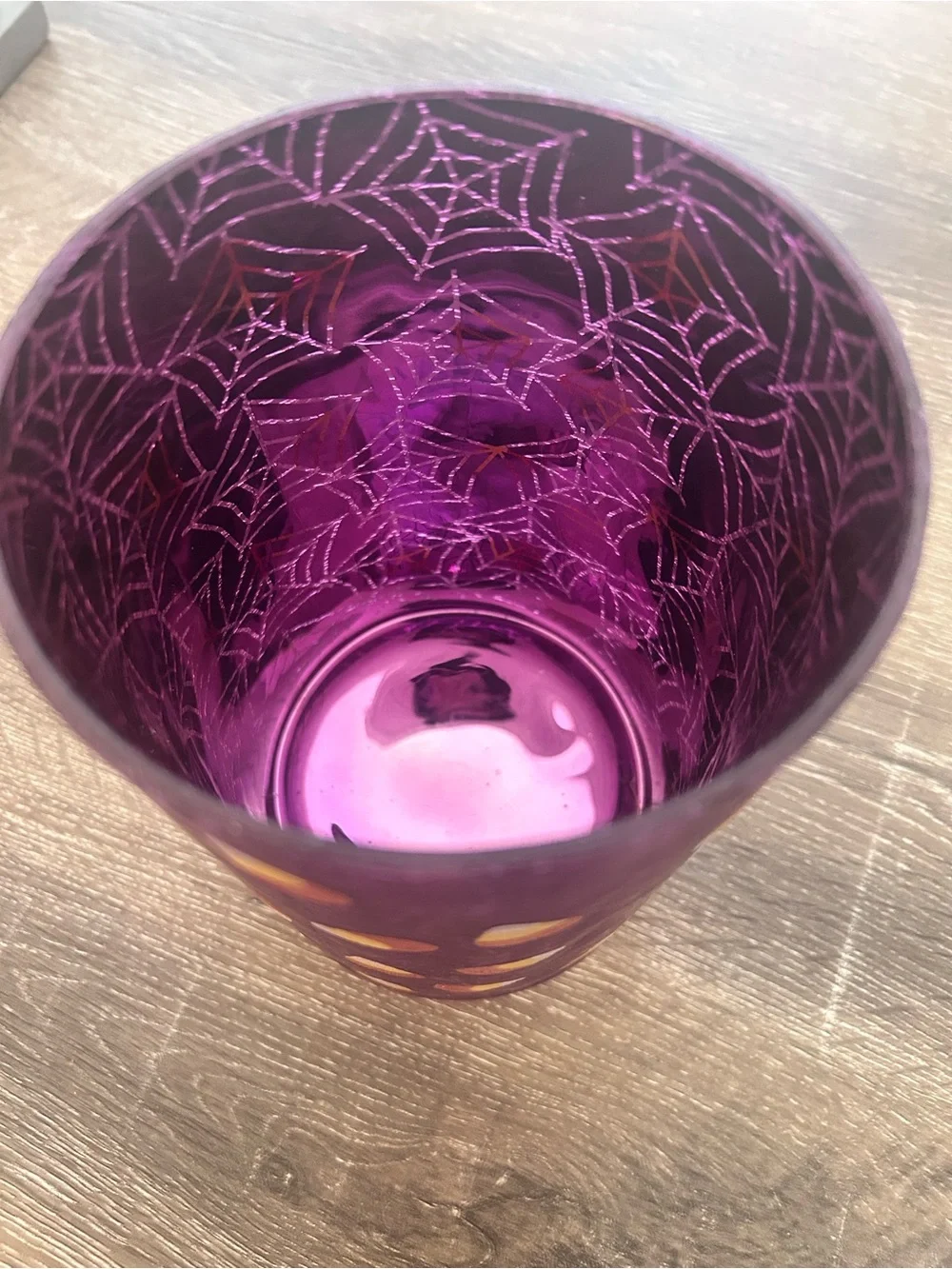 Yankee Candle Purple Candy Corn Decorative Lantern Jar Holder
